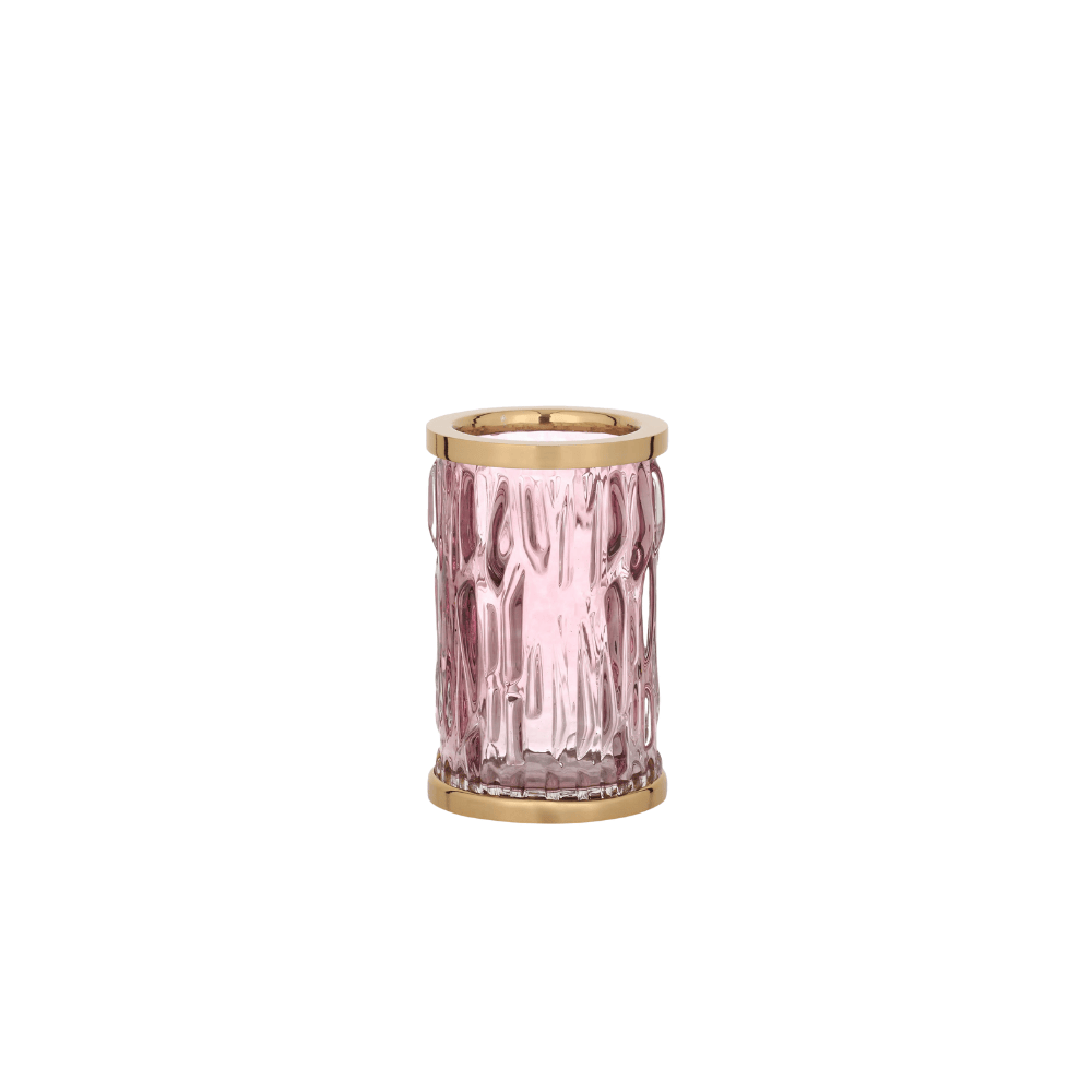 Wave Pembe Camlı Diş Fırçalık